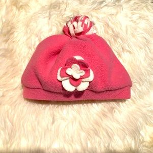 Pink Tuque with Flower